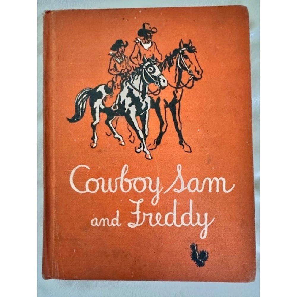 Vintage Cowboy Sam and Freddy 1951 Children's Reader Edna Beckley-Cardy Western